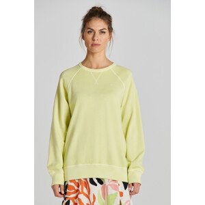 MIKINA GANT REL SUNFADED C-NECK SWEAT PASTEL LIME