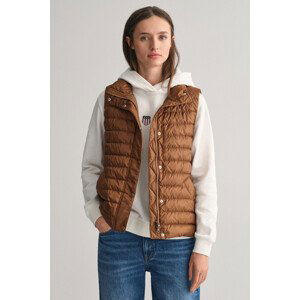 VESTA GANT LIGHT DOWN VEST hnědá XS