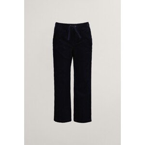 KALHOTY GANT CORD PULL ON PANTS EVENING BLUE