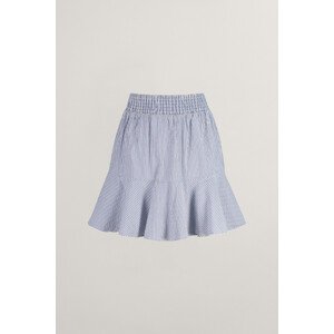 SUKNĚ GANT STRIPED SEERSUCKER SMOCKED SKIRT RICH BLUE