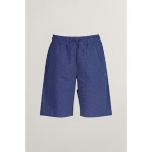 TEPLÁKOVÉ ŠORTKY GANT SHIELD COTTON SLUB SHORTS DUSTY NAVY