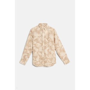 KOŠILE GANT REG BOTANICAL PRINT LINEN SHIRT DRY SAND