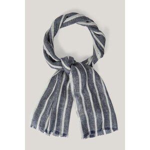 ŠÁTEK GANT STRIPED LINEN LIGHTWEIGHT SCARF DUSTY NAVY