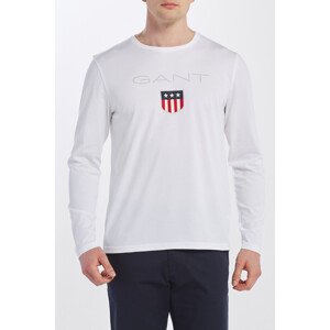 TRIČKO GANT SHIELD LS T-SHIRT bílá M