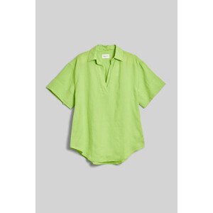 KOŠILE GANT REL LINEN POPOVER SS SHIRT zelená 32