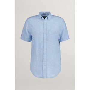 KOŠILE GANT REG LINEN SS SHIRT modrá XXL