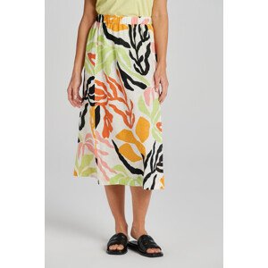 SUKNĚ GANT REL MID PALM PRINT LINEN SKIRT žlutá 38