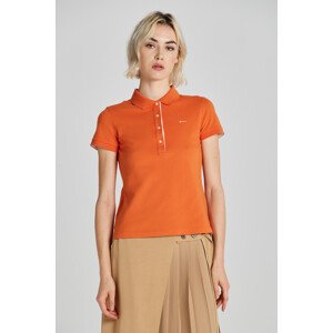 POLOKOŠILE GANT CONTRAST COLLAR SS PIQUE POLO oranžová XS