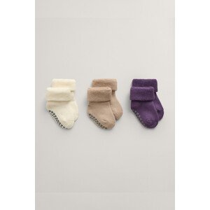 PONOŽKY 3-PACK GANT SOCKS 3-PACK hnědá 10/12