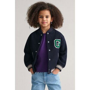 BUNDA GANT WOOL VARSITY JACKET modrá 122/128