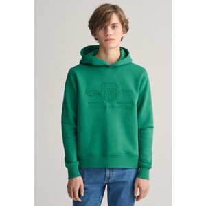 MIKINA GANT TONAL AS HOODIE zelená 170