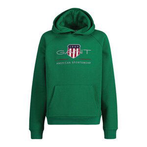 MIKINA GANT ARCHIVE SHIELD HOODIE zelená 158/164