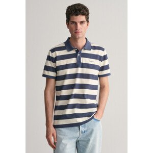 POLOKOŠILE GANT HEAVY WASHED STRIPED POLO modrá S