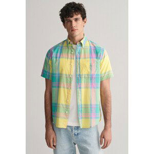 KOŠILE GANT REG COLORFUL MADRAS SS SHIRT žlutá M