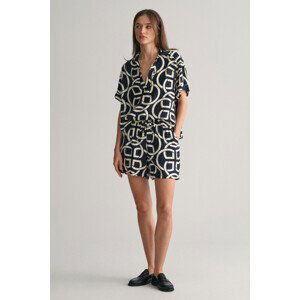 ŠORTKY GANT REL MONOGRAM PRINT PULL ON SHORTS modrá 34