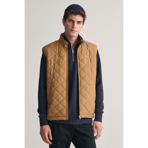 VESTA GANT QUILTED WINDCHEATER VEST hnědá M