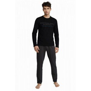 Henderson Insure 40963-99X černo-tmavě šedé Pánské pyžamo, XXL, Czarno-Ciemno Szary