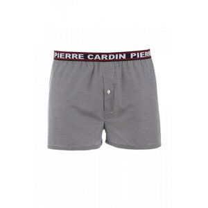 Pierre Cardin K1 károvaný černý Pánské šortký, M, černá/vzor