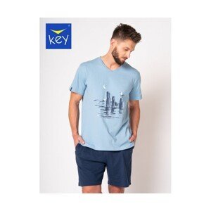 Key MNS 459 A24 Pánské pyžamo, XXL, modrá