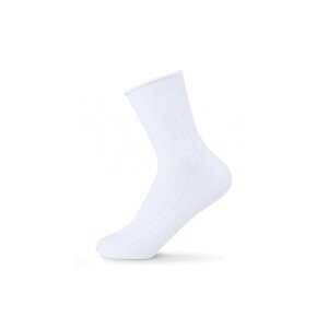 Be Snazzy SK-69 Proužek beztlakové Dámské ponožky, 36-41, bílá
