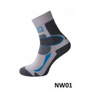 Sesto Senso Nordic Walking model 01 m Ponožky, Světle šedá, Bílo-šedá