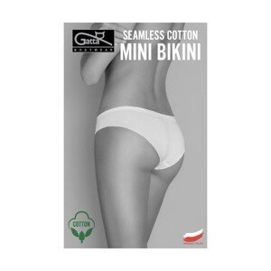 Gatta Seamless Cotton Mini Bikini 41595 dámské kalhotky, XL, white/bílá