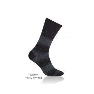 Steven Suitline art.056 Pánské ponožky, Světle šedá, modrá