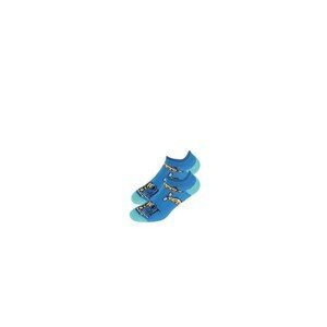 Wola Perfect Man Casual W91.N01 Vzorované pánské ponožky, 45-47, černá