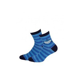 Gatta Cottoline vzorované G44.N01 11-15 let Chlapecké ponožky, 36-38, bílá