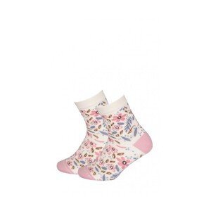 Gatta Cottoline vzorované G44.01N 11-15 let Dívčí ponožky, 36-38, černá