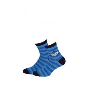 Gatta Cottoline vzorované G34.N01 6-11 let Chlapecké ponožky, 30-32, antracit