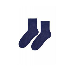 Steven Bamboo art.125 Vzorované dámské ponožky, 38-40, modrá