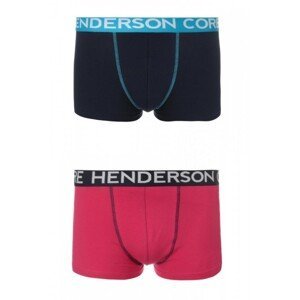 Henderson Java 36611 2ks Pánské boxerky, XXL, růžově-modrá