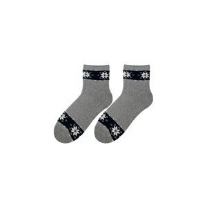 Bratex D-060 zimní vzor Dámské ponožky, 39-41, černá