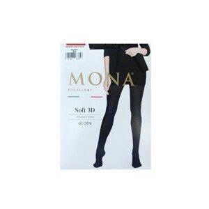 Mona Soft 3D 60 den Punčochové kalhoty, 2-S, černá