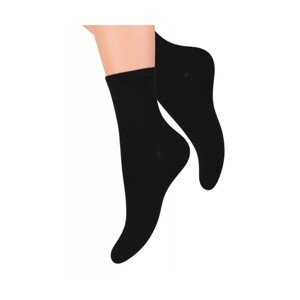 Steven 037 černé Dámské ponožky, 35/37, černá
