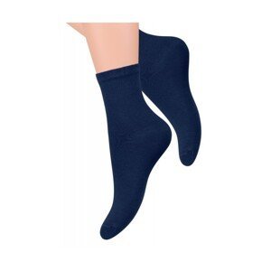 Steven 037 tmavě modré Dámské ponožky, 35/37, modrá