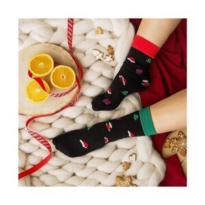 Gabriella Christmas 517 nero Dámské ponožky, one size, Nero