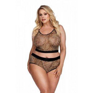 Anais Marciana Komplet Plus Size, 3XL/4XL, panterka