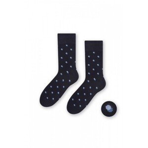 Steven 056-148 tmavě modré Pánské ponožky, 39/41, modrá