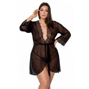 Passion Amberly Župan Plus Size, 4XL/5XL, černá