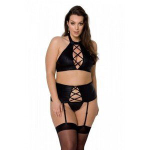 Passion Nancy set Erotická souprava Plus Size, 4XL/5XL, černá