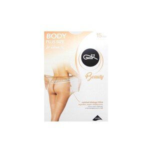 Gatta Body Plus Size 15 den for Woman XL punčochové kalhoty, 4-L, nero/černá