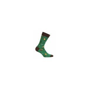 Wola Perfect Man Casual W94.N03 Pánské ponožky vzorované, Světle šedá, Green
