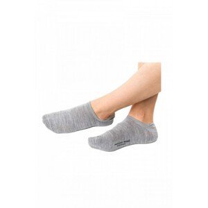 Steven art.130 Natural Merino Wool Dámské kotníkové ponožky, 35-37, šedá
