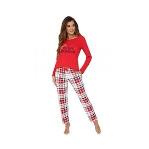 Donna Merry červená dlouhé kalhoty Dámské pyžamo, 42/XL,