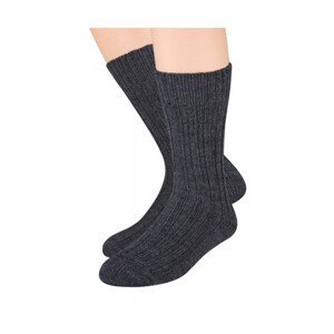 Steven art.085 Vlněné pánské ponožky, 38-40, černá