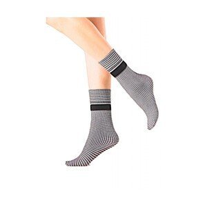 Gabriella 707 Pam Dámské ponožky, one size, Czarny/Biały