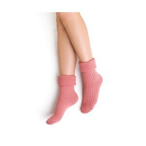 Steven 067 růžové Ponožky na spaní, 35/37, růžová