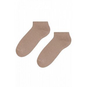 Steven 045 béžové Pánské kotníkové ponožky, 41/43, béžová